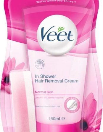 -50% Veet In Shower Hair Removal Cream 150 ml Normaalille Iholle