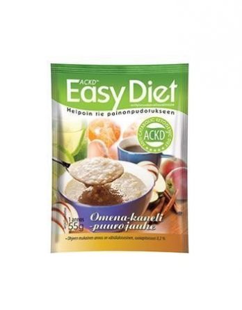 ACKD Easy Diet Omena-kanelipuuro 15 kpl (laatikko)