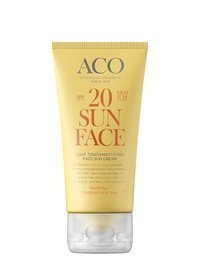 ACO Light Touch Mattifying Face Sun Cream SPF 20 50 ml