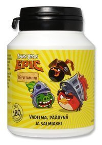 Angry Birds Epic D3-vitamiini 180 purutablettia