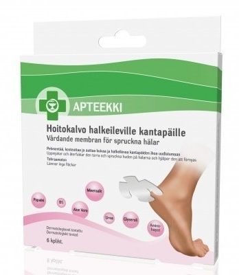 Apteekki Hoitokalvo halkeileville kantapäille 6 kpl