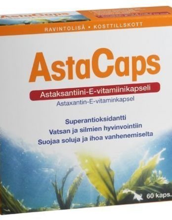 AstaCaps astaksantiini-E-vitamiinikapselit