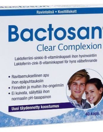 Bactosan Clear Complexion Laktoferriini-sinkki-B-vitamiinikapselit 40 kaps
