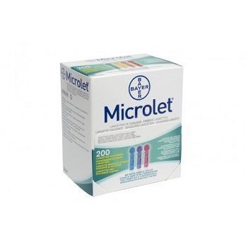 Bayer Microlet -lansetit 200 kpl