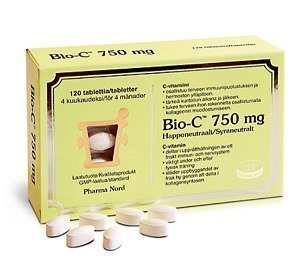 Bio-C-Vitamin 750 mg 120 tabl.