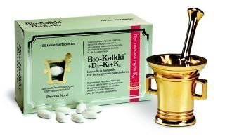 Bio-Kalkki + D3 + k1 + K2 150 tablettia