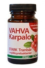 Biomedin vahva karpalo + maitohappobakteerit 30 kpl