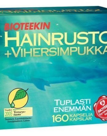 Bioteekin Hainrusto+Vihersimpukka 160 kaps