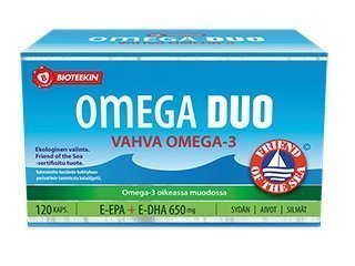 Bioteekin Omega Duo Vahva Omega-3 120 kaps.