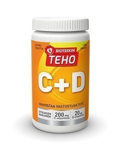 Bioteekin Teho C + D 80 purutablettia