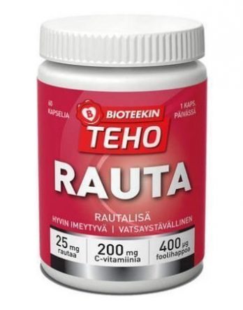 Bioteekin Tehorauta 60 kaps.