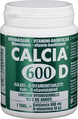 Calcia 600 D kalkki-d-vitamiinivalmiste 140 tabl.
