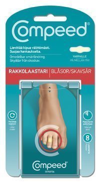 Compeed Varpaiden alueen rakkojen hoitoon 8 kpl