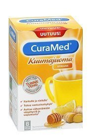 Curamed Kuumajuoma Sitruuna 8 x 60 g