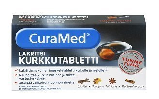 Curamed Lakritsi Kurkkutabletti 20 kpl