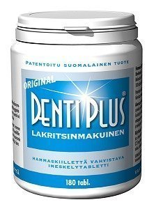 Dentiplus Imeskelytabletti Lakritsi 180 tabl.