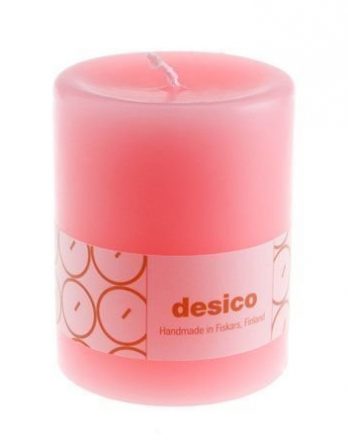 Desico Pöytäkynttilä 10 cm vaaleanpunainen 6 kpl