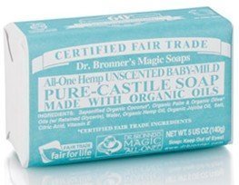 Dr Bronner Mild Unscented Bar Soap