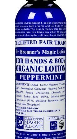 Dr Bronner Peppermint Hands & Body Lotion 237 ml