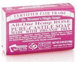 Dr Bronner Rose Bar Soap