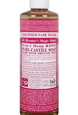 Dr Bronner Rose Liquid Soap 473 ml