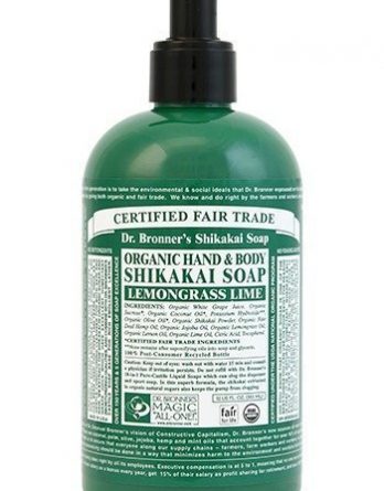 Dr Bronner Shikakai Hand & Body Soap Lemongrass Lime 355 ml