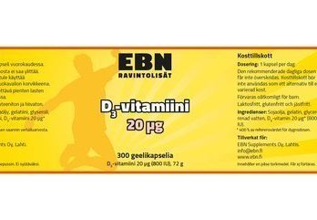 EBN Vitamin D3 20 µg 300 kaps