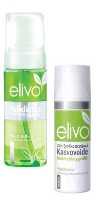 Elivo Puhdistusvaahto 150 ml + kasvovoide 50 ml