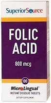 FOLIC ACID 800 mcg 100 tablettia