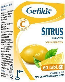 Gefilus Sitrus purutabletti 60 kpl