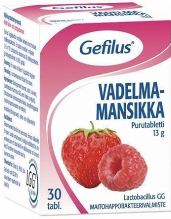 Gefilus Vadelma-Mansikka purutabletit