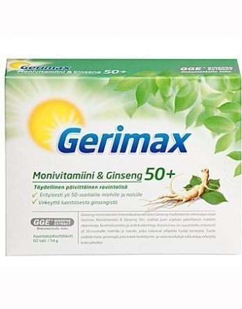 Gerimax Monivitamiini & Ginseng 50+ 60 tabl.