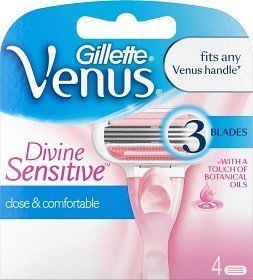 Gillette Venus Divine Sensitive Ajoterä 4 kpl