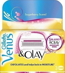 Gillette Venus & Olay Sugarberry Ajoterä 3 kpl