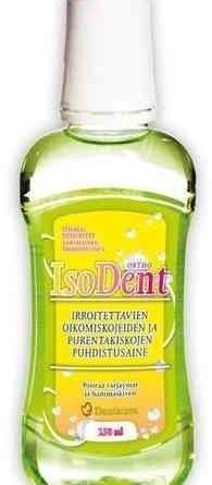 Isodent Ortho oikomiskojeiden ja purentakiskojen puhdistusaine 250 ml