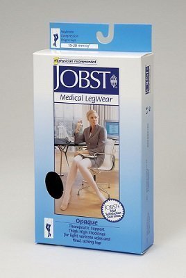 Jobst Opaque 15-20 mmHg polvipituiset tukisukat musta L