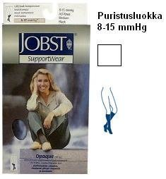 Jobst Opaque 8-15 mmHg polvipituiset tukisukat valkoinen M