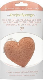 Konjac Sponge Pink Heart 1 kpl