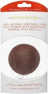 Konjac Sponge Red Clay 1 kpl