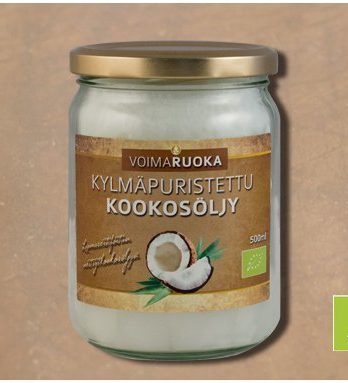 Kookosöljy LUOMU 500 g Voimaruoka