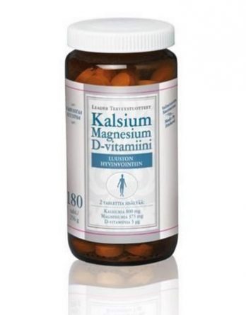 Leader Kalsium + MG + D-vitamiini 180 tabl