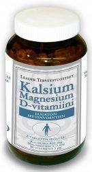 Leader Kalsium + MG + D-vitamiini 180 tabl.