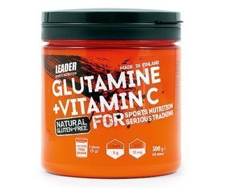 Leader L-Glutamiini + C Natural 300 g