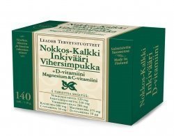 Leader Nokkos-Kalkki-Inkivääri-D-Mg-C 140 tabl.