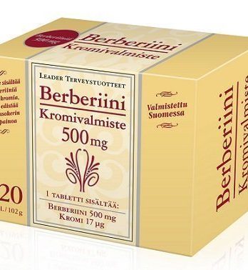 Leader Vahva Berberiini 500mg + Kromi 120 tablettia