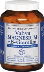 Leader Vahva Magnesium + B-vitamiini 100 purutabl.