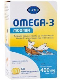 Lysi Omega-3 Moomin 60 kaps.