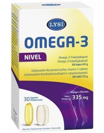 Lysi Omega-3 Nivel 30 kaps + 60 tabl