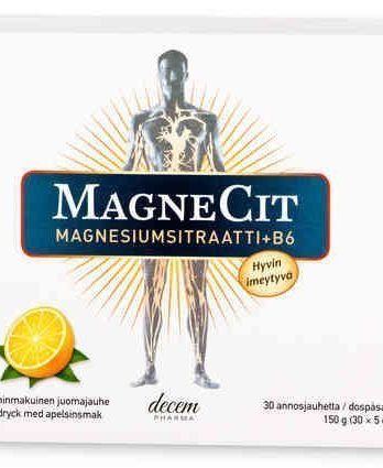 MagneCit magnesiumsitraatti-B6-vitamiinivalmiste