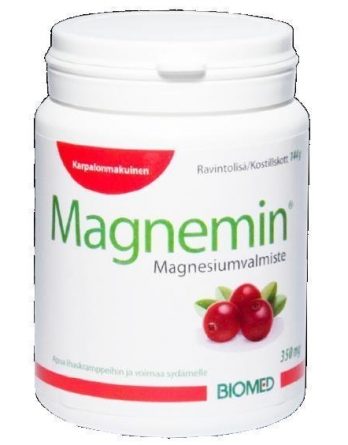 Magnemin magnesiumvalmiste 350 mg karpalo 90 purutabl.